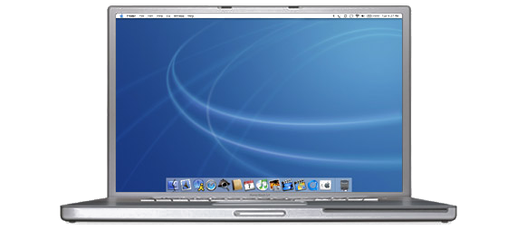 [Image of a 17'' PowerBook] 